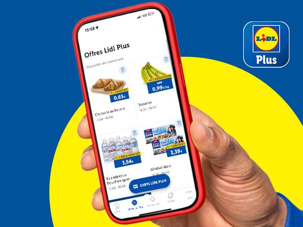 Téléchargez l'appli Lidl Plus