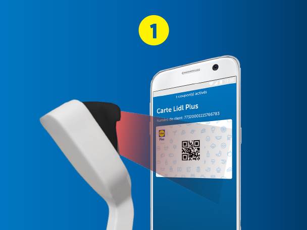 1. Scannez votre app Lidl Plus 