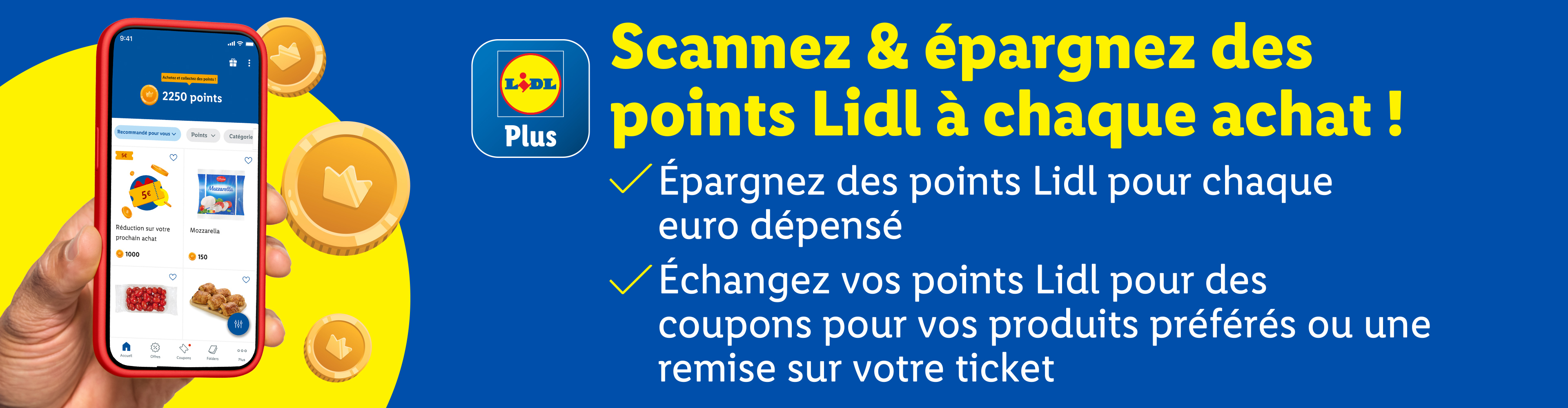 Scannez & épargnez des points Lidl à chaque achat !